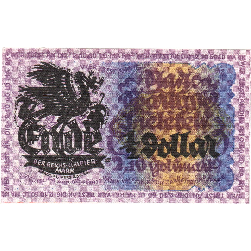 Germany, Bielefeld, 2.10 Goldmark, 1923-11-08, UNC(63), Linen, Grabowski:96