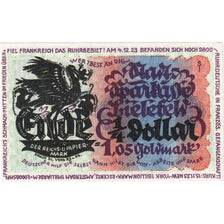 Germany, Bielefeld, 1.05 Goldmark, 1923-11-08, UNC(63), Linen, Grabowski:95