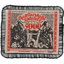 Niemcy, Bielefeld, 5000 Mark, 1923-02-15, UNC(63), Burlap, Grabowski:67d
