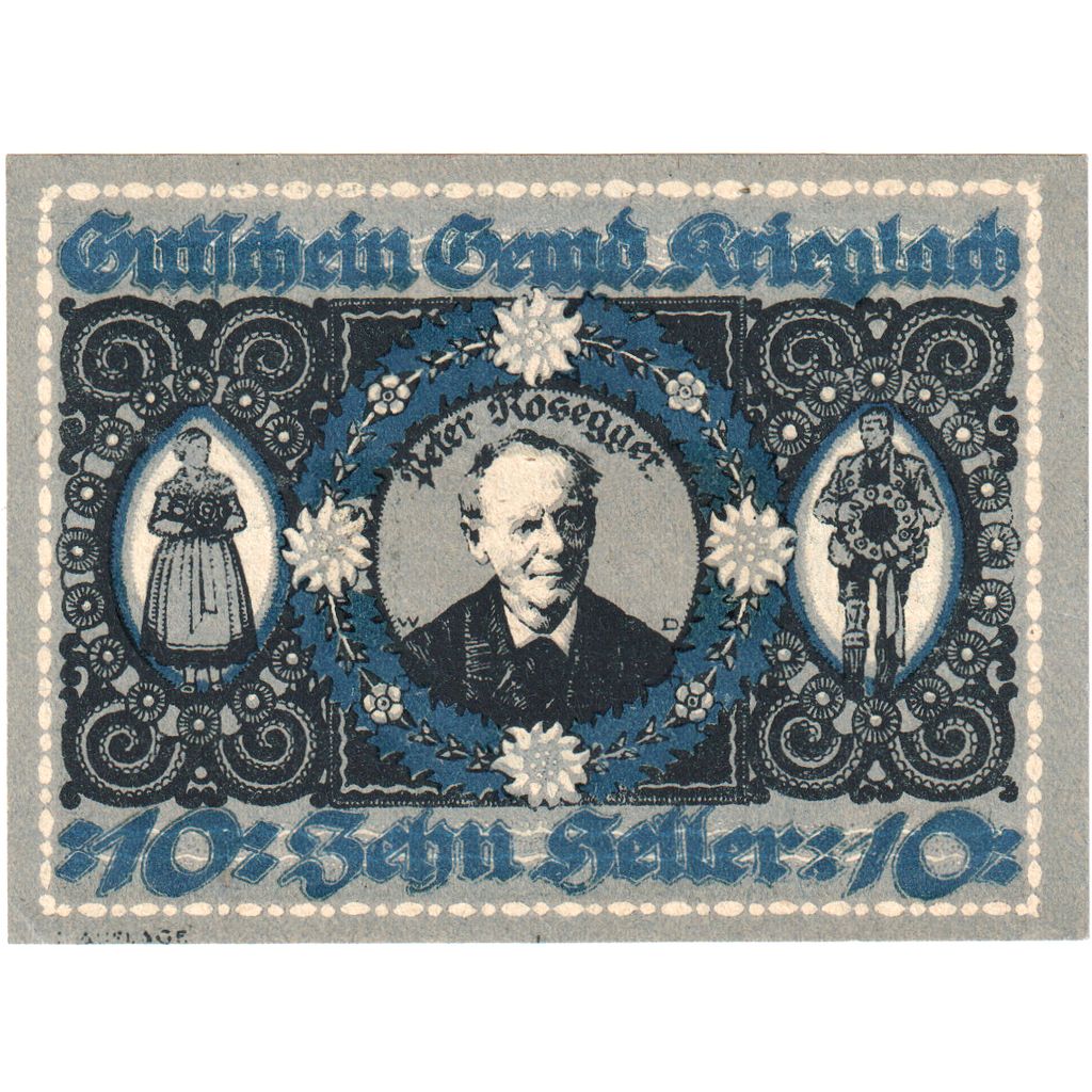 Österreich, Krieglach, 10 Heller, 1920-10-31, UNZ-
