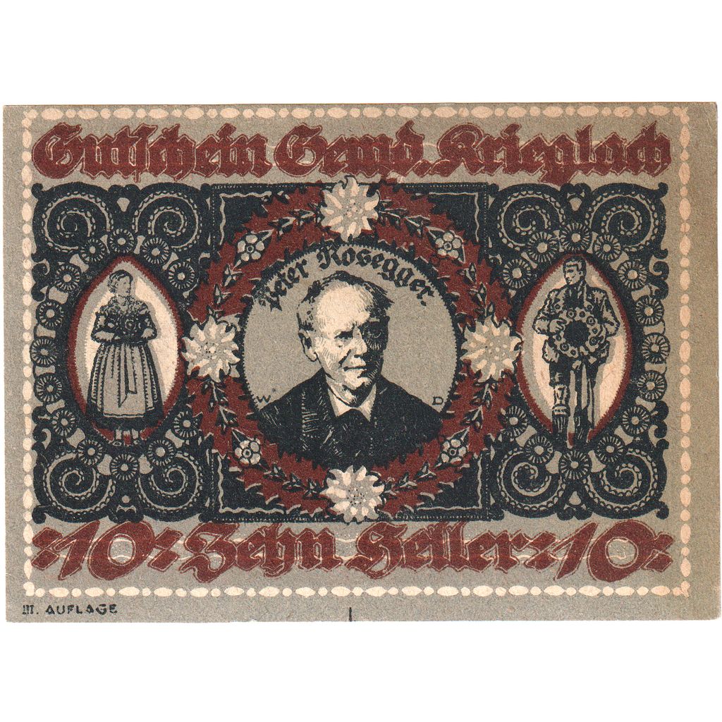 Austria, Krieglach, 10 Heller, 1920-10-31, UNC(63)
