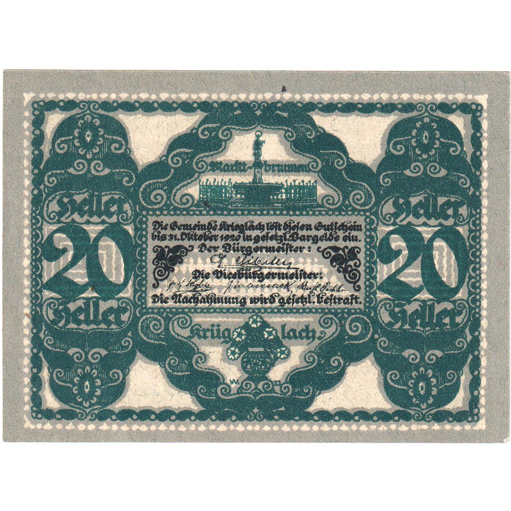 Österreich, 20 Heller, 1920-10-31, UNZ-