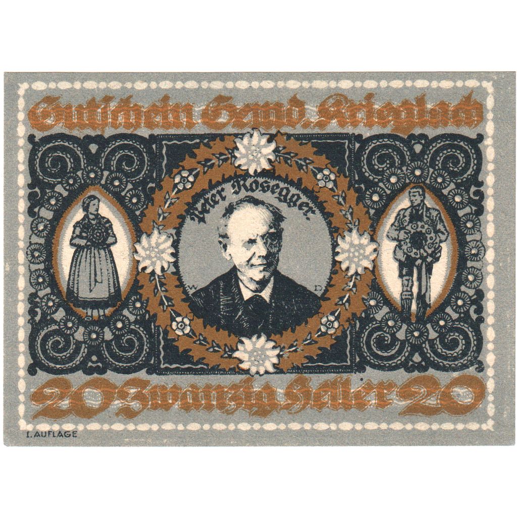 Austria, Krieglach, 20 Heller, 1920-10-31, UNC(63)