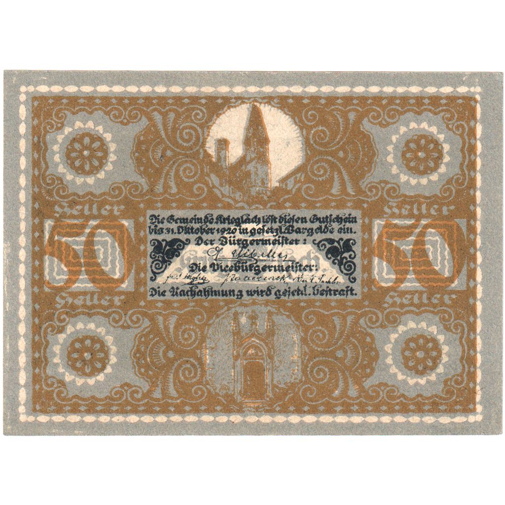 Österreich, Krieglach, 50 Heller, 1920-10-31, UNZ-
