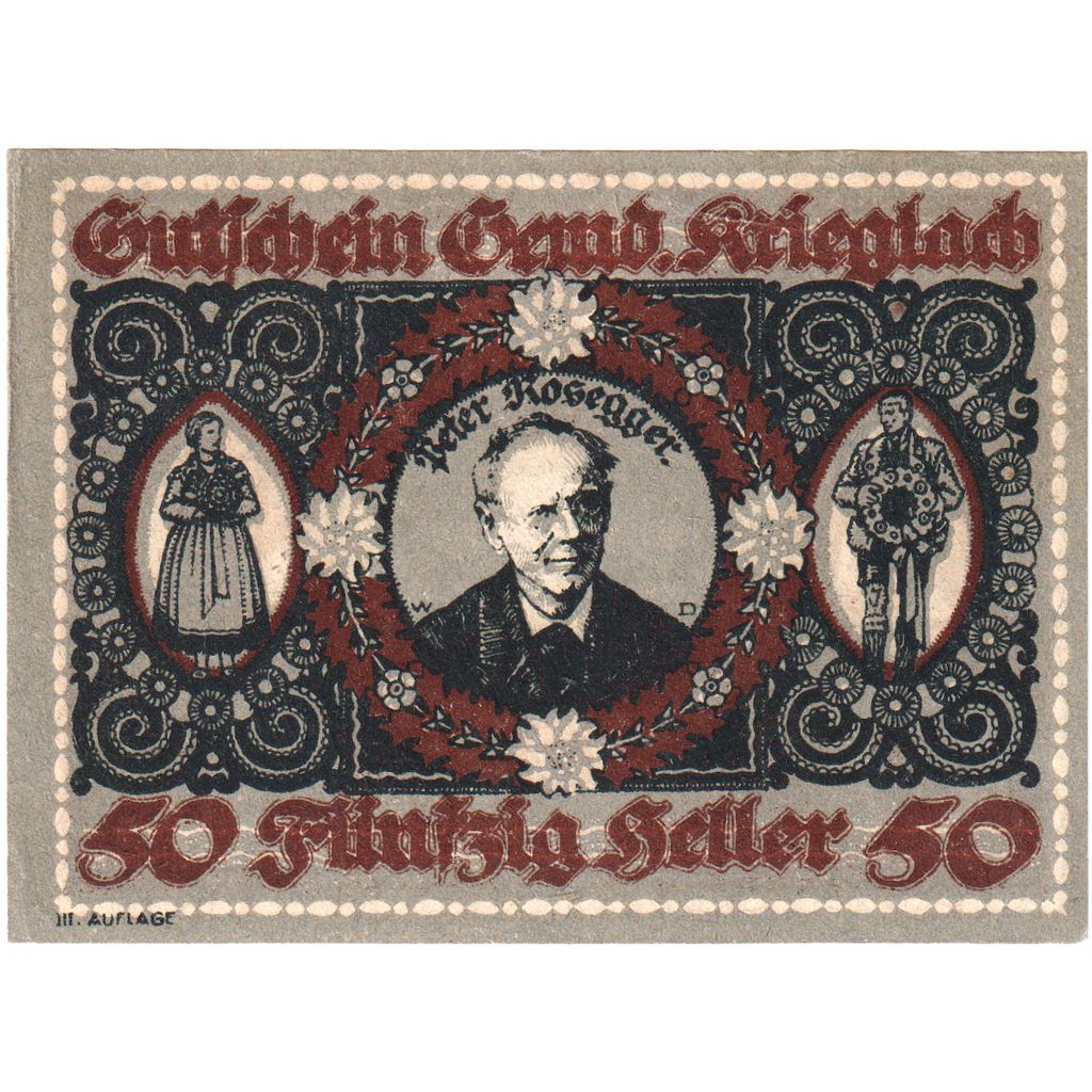 Österreich, Krieglach, 50 Heller, 1920-10-31, UNZ-