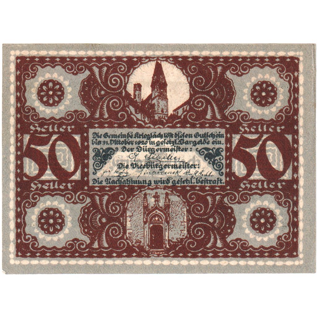 Österreich, Krieglach, 50 Heller, 1920-10-31, UNZ-