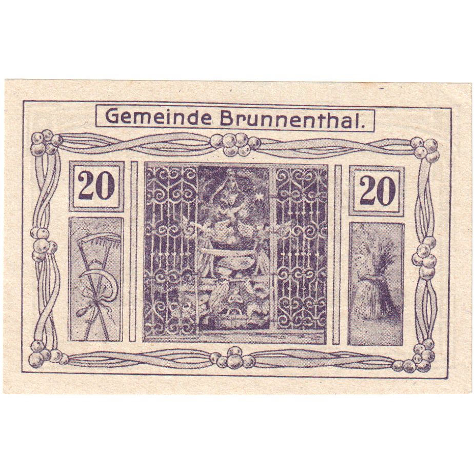 Österreich, Brunnenthal, 20 Heller, 1920-12-15, UNZ-