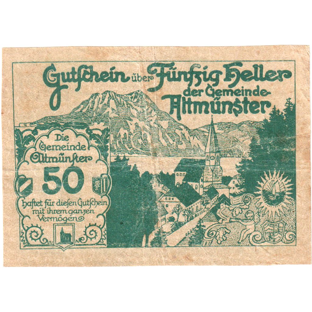 Österreich, Altmünster, 50 Heller, 1920-05-20, S