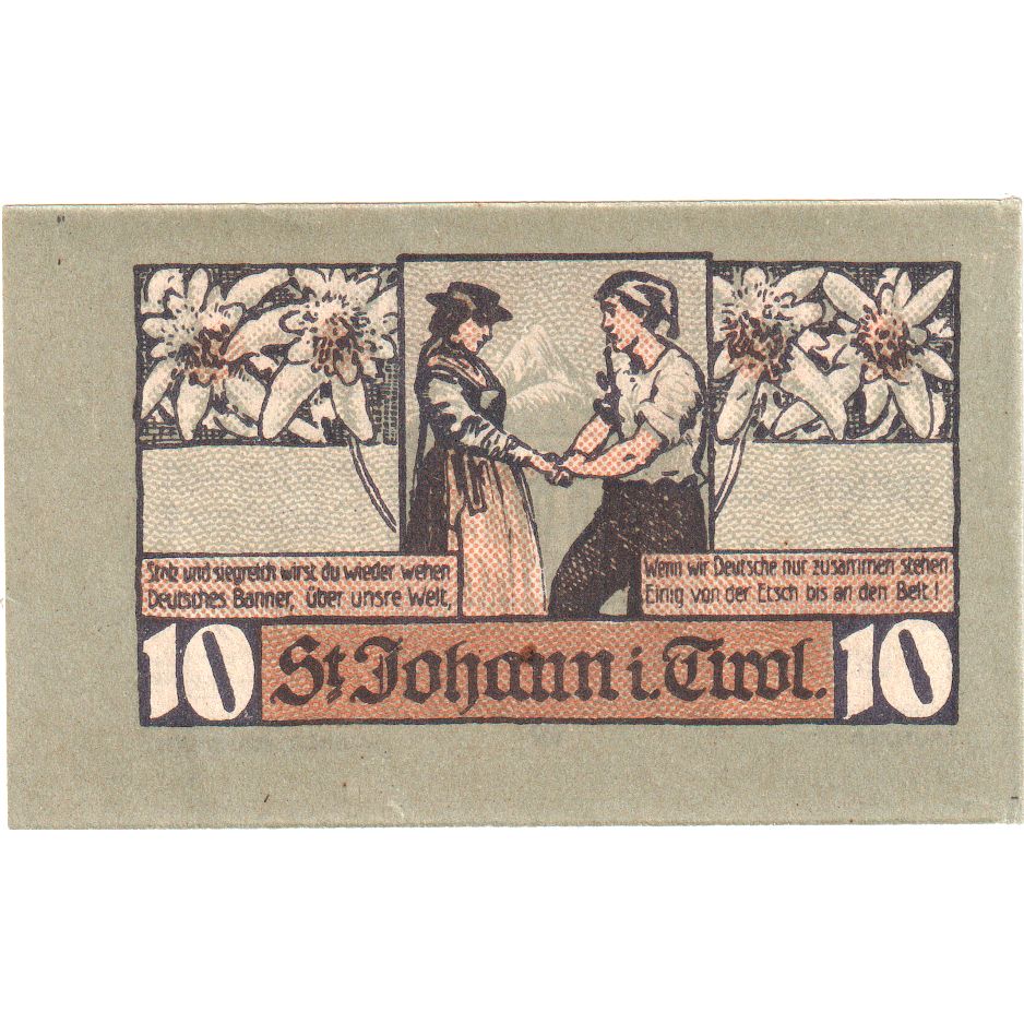 Österreich, St Johann in Tirol, 10 Heller, 1921-01-31, UNZ-