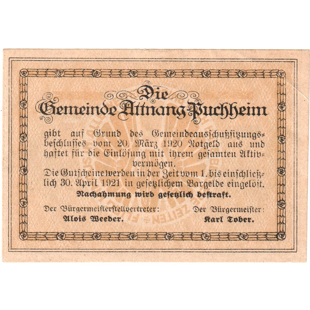 Österreich, Attnang-Puchheim, 10 Heller, 1921-04-30, UNZ-