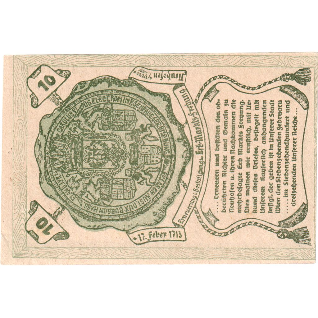 Austria, Neuhofen a.d Ybbs, 10 Heller, 1920-12-31, UNC(63)