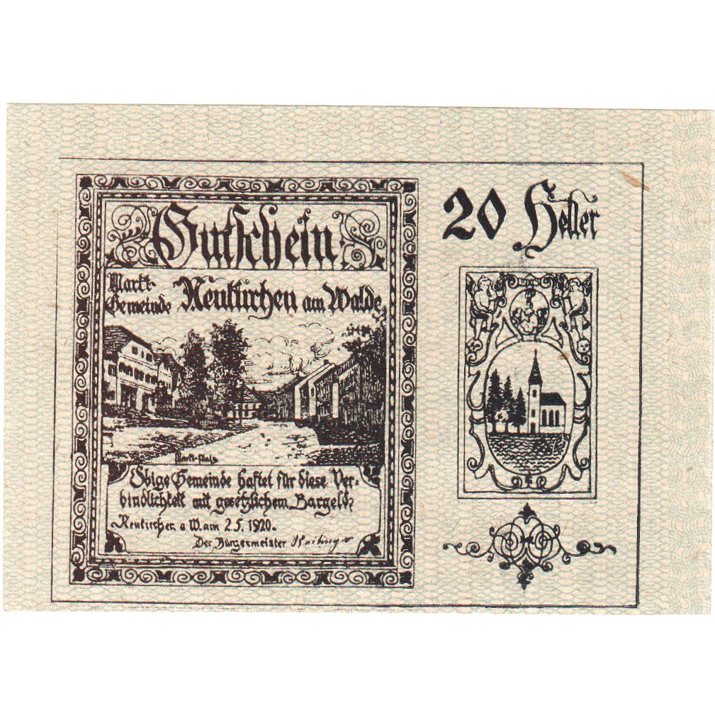 Österreich, Neukirchen, 10 Heller, 1921-12-31, UNZ-