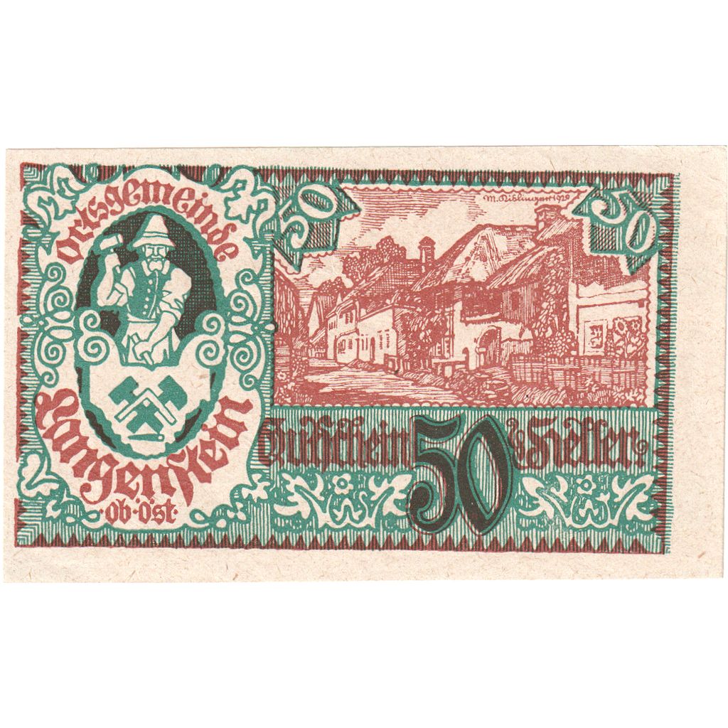 Austria, Langenstein, 50 Heller, SC