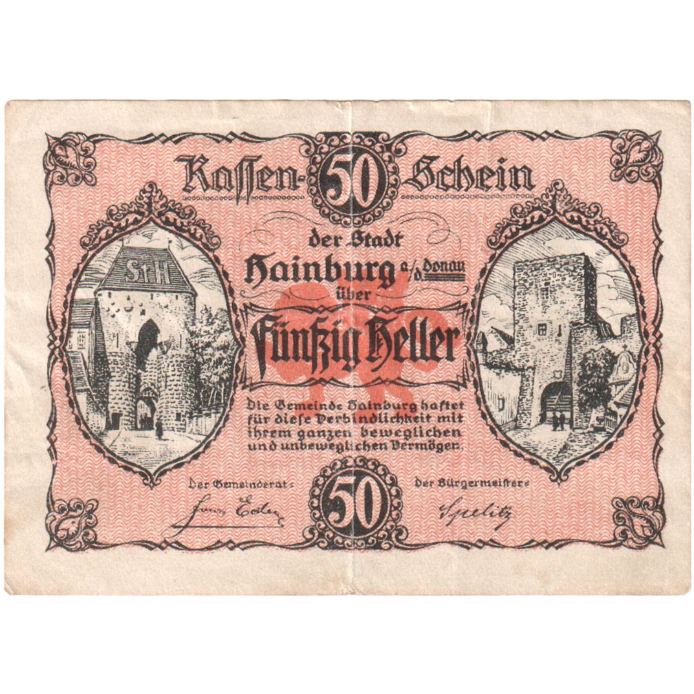 Austria, Hainburg, 50 Heller, 1920-12-31, AU(55-58)
