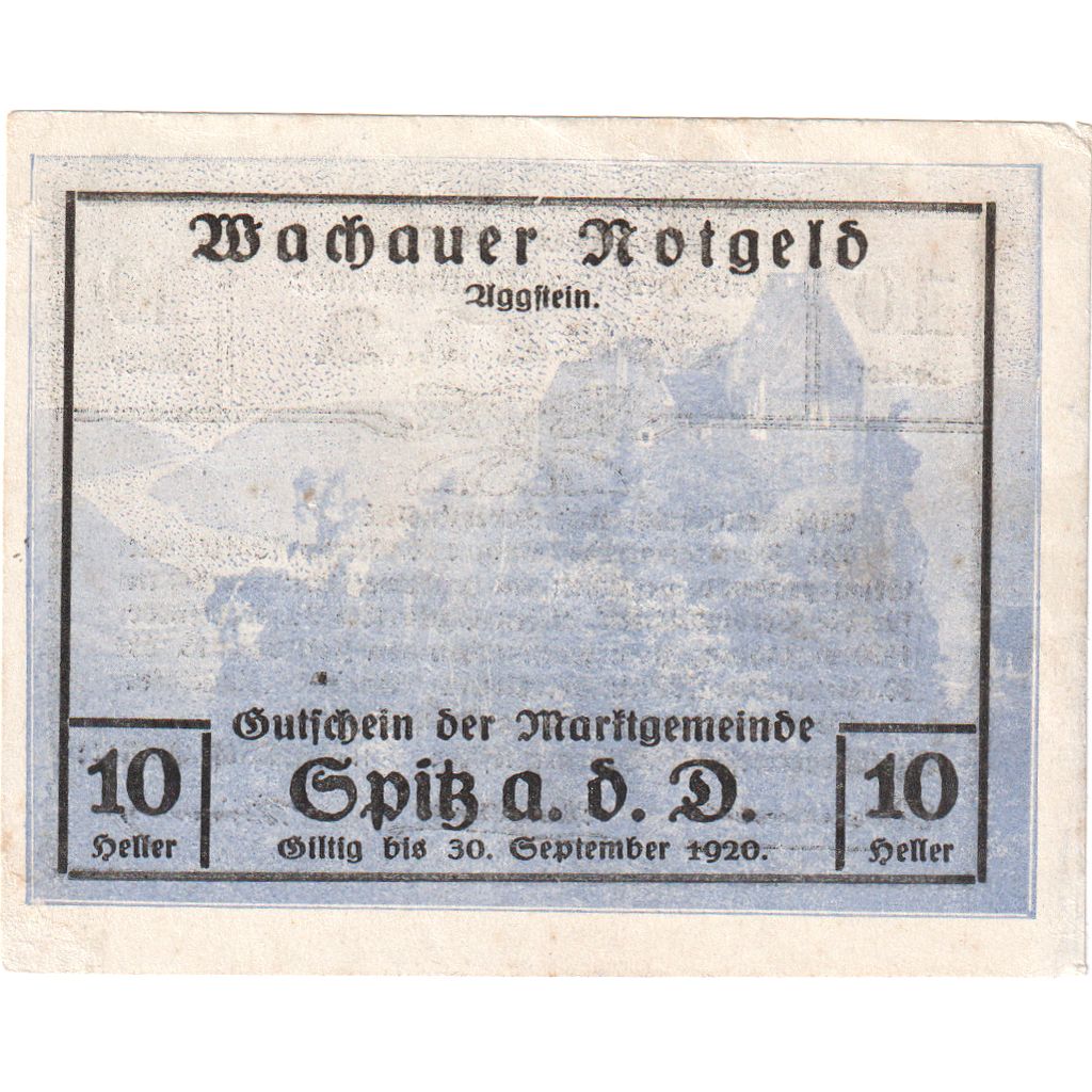 Österreich, Spitz an der Donau, 10 Heller, 1920-09-30, UNZ-