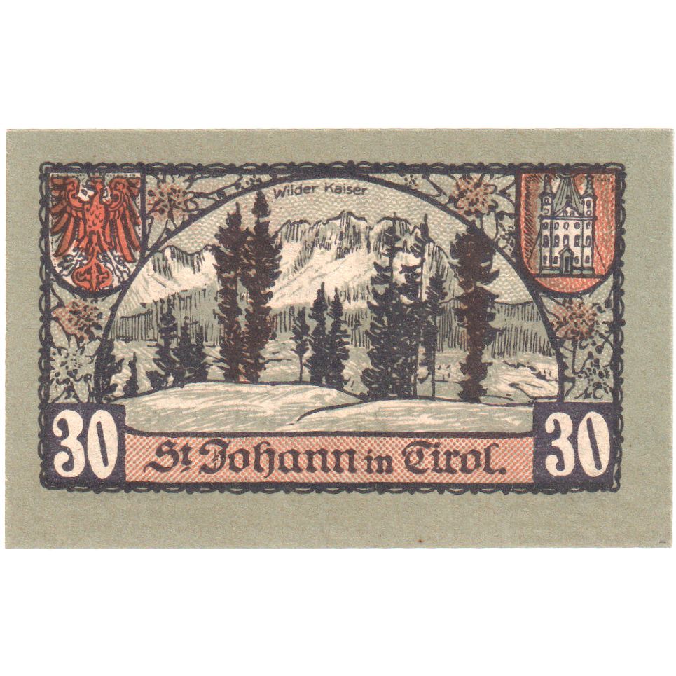 Österreich, St Johann in Tirol, 30 Heller, 1921-01-30, UNZ-