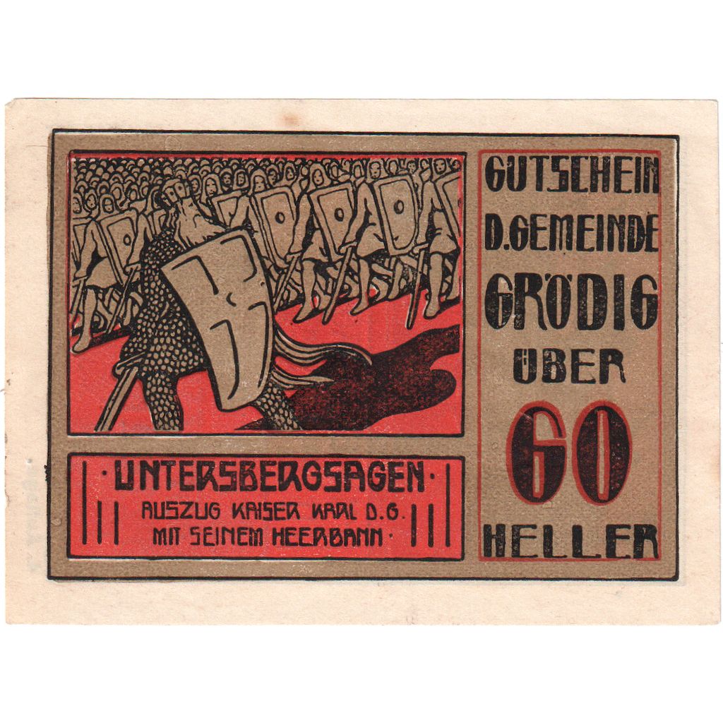Österreich, Grödig, 60 Heller, 1920-12-31, UNZ-