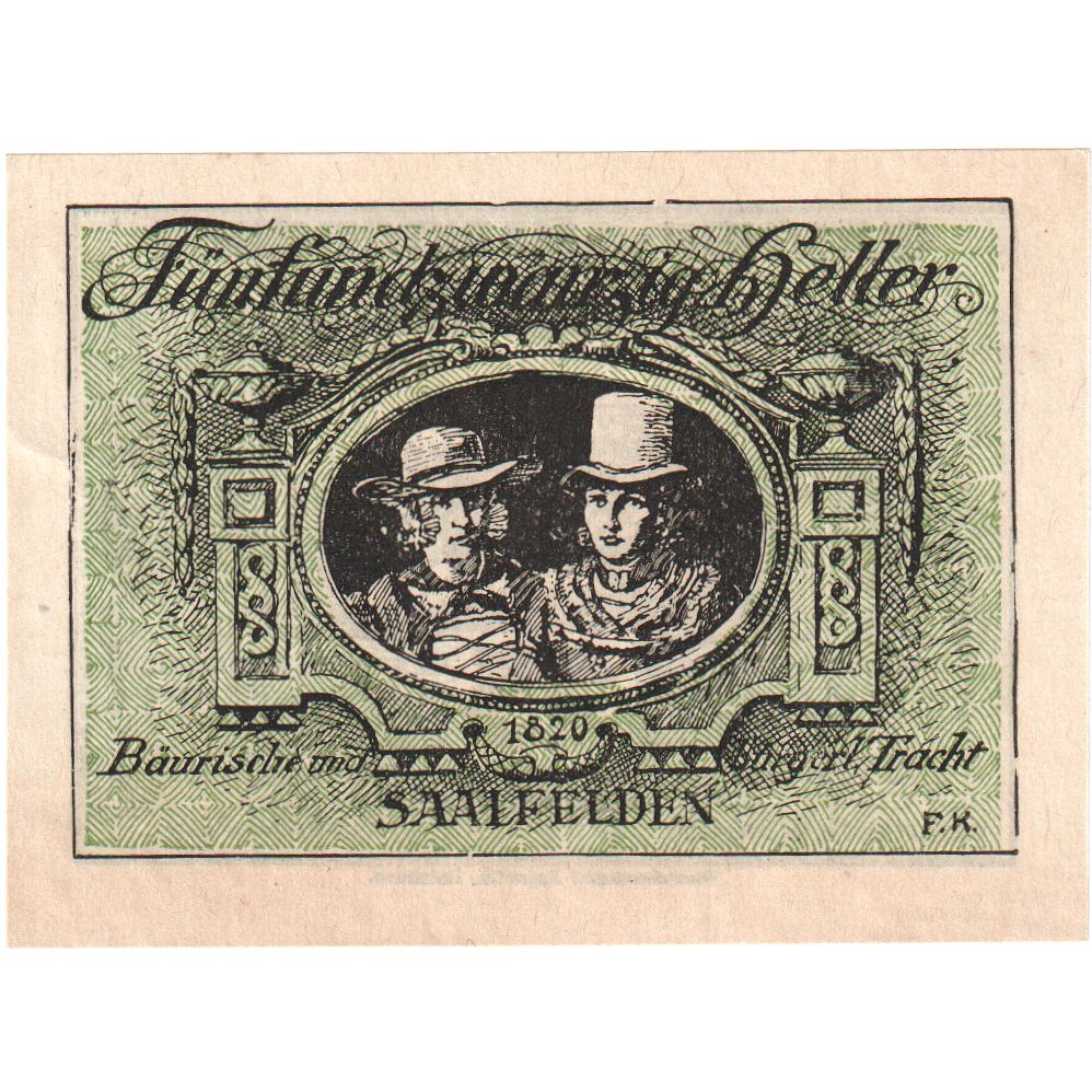 Österreich, Saalfelden, 25 Heller, UNZ-