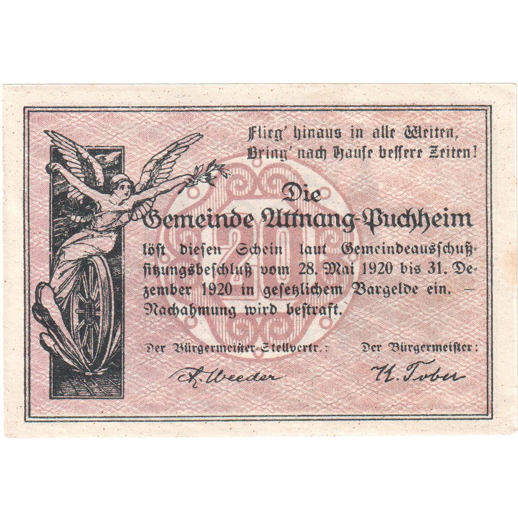 Österreich, Attnang-Puchheim, 20 Heller, 1921-04-30, UNZ-