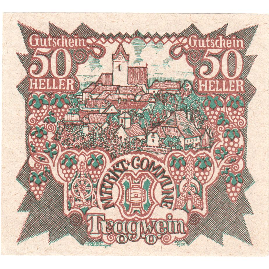 Österreich, Tragwein, 50 Heller, 1921-04-30, UNZ-