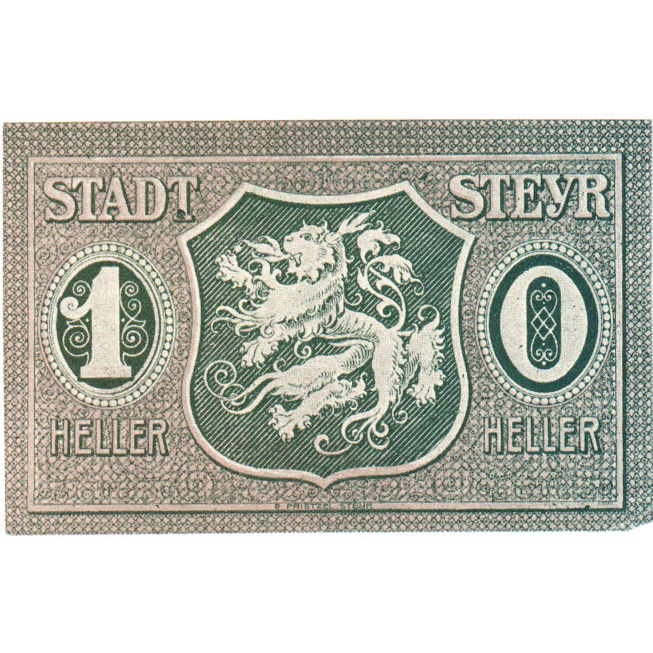 Österreich, Steyr, 10 Heller, 1921-03-31, UNZ-