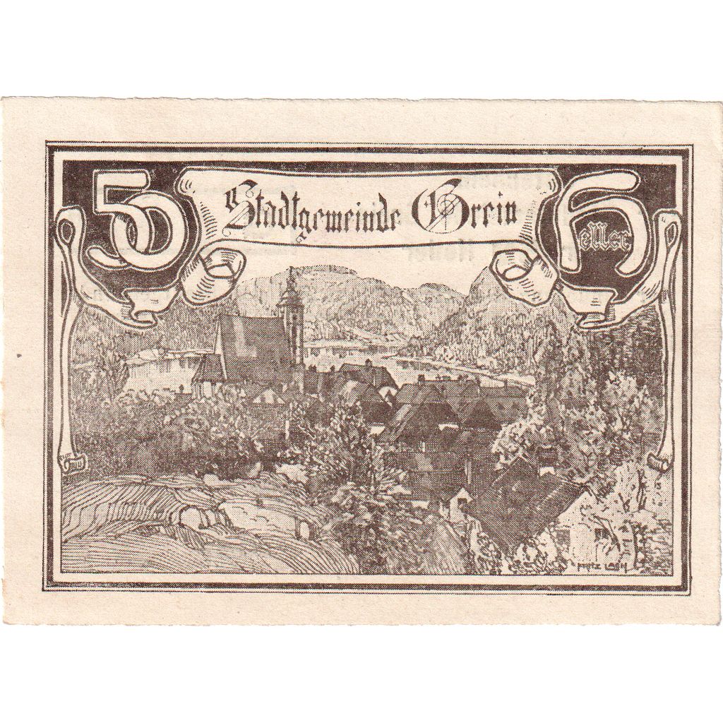Austria, Grein, 50 Heller, 1920-12-31, UNC(63)