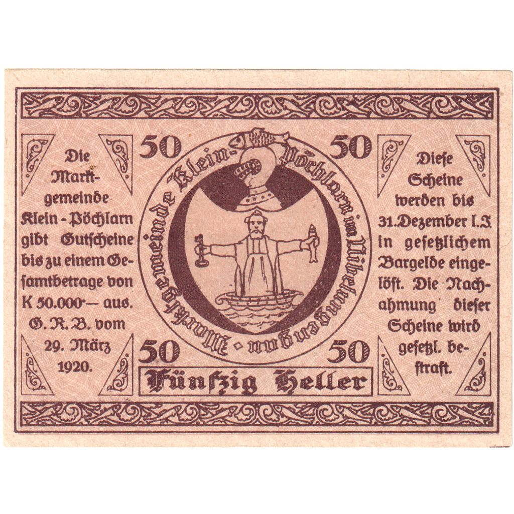 Österreich, Klein-Pochlarn, 50 Heller, 1920-12-31, UNZ-