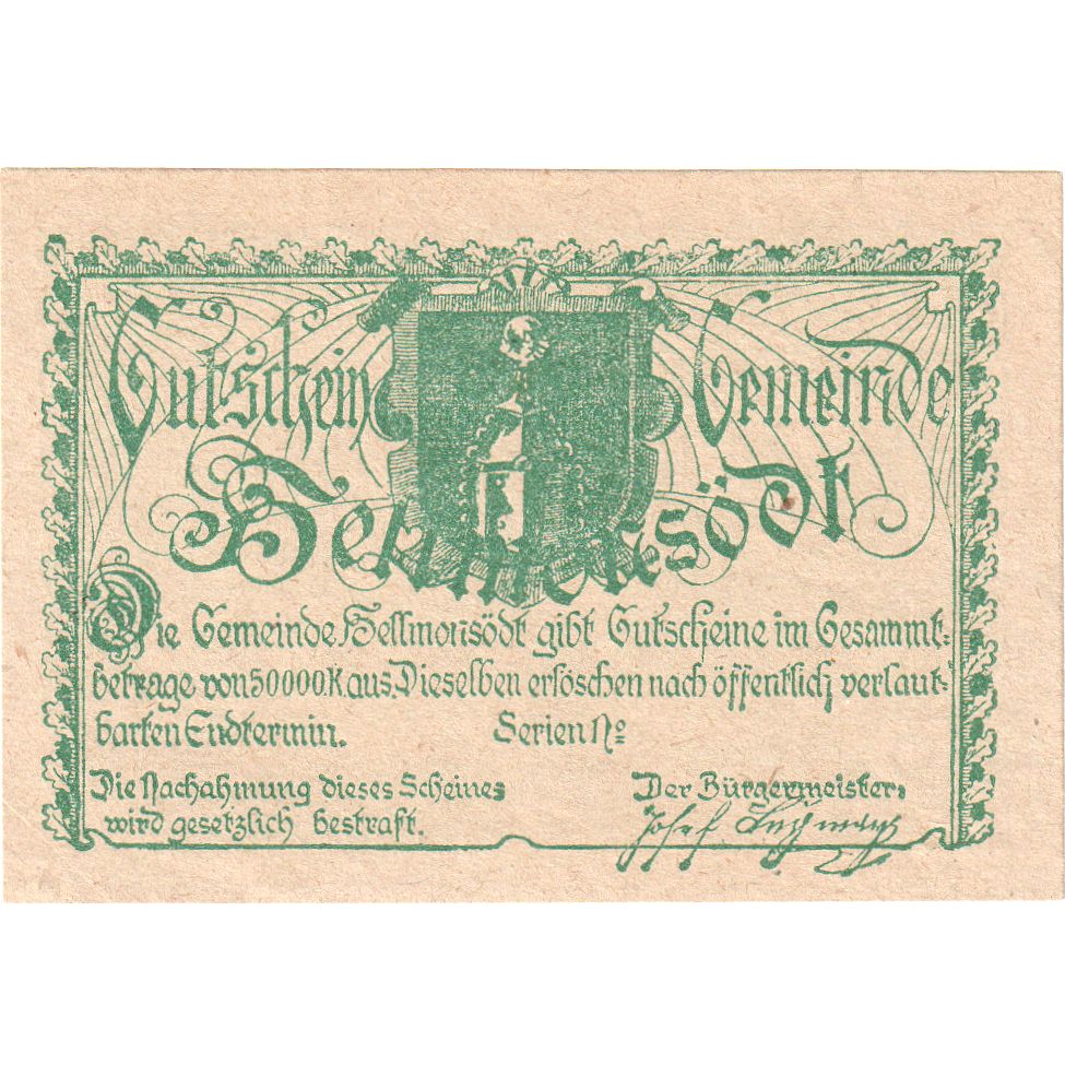 Austria, Hellmonsodt, 10 Heller, UNC(63)