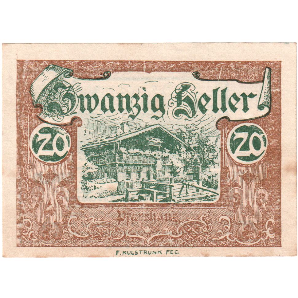Österreich, Wald, 20 Heller, VZ
