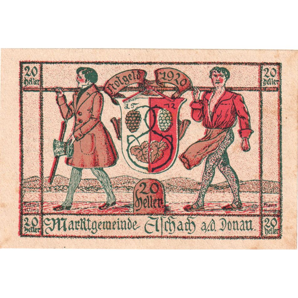 Österreich, Aschach, 20 Heller, UNZ-