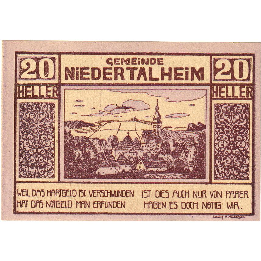 Österreich, Niederthalheim, 20 Heller, 1920-12-31, UNZ-