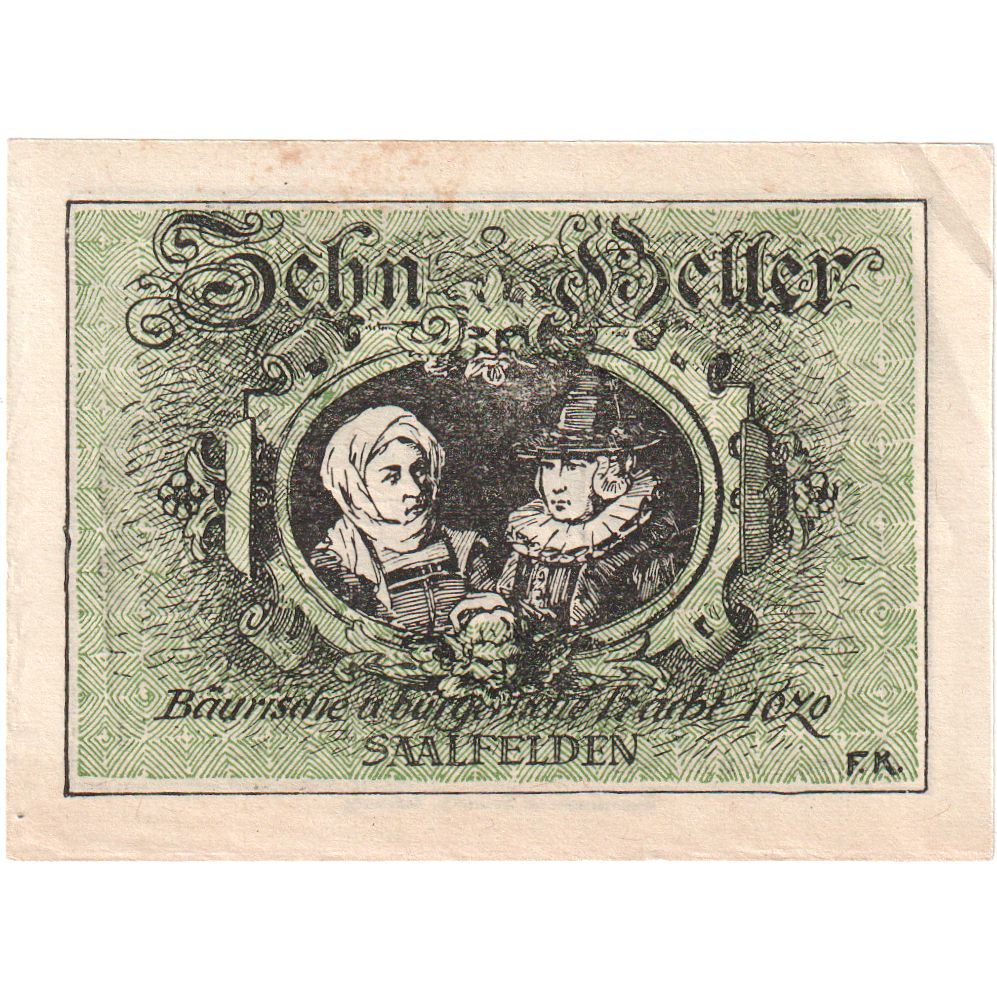 Austria, Saalfelden, 10 Heller, SPL