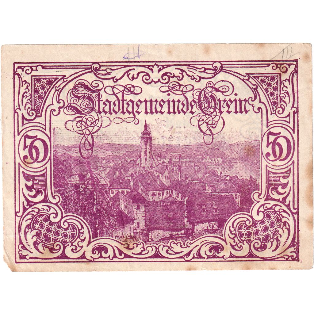 Österreich, Grein, 50 Heller, 1920-04-15, S