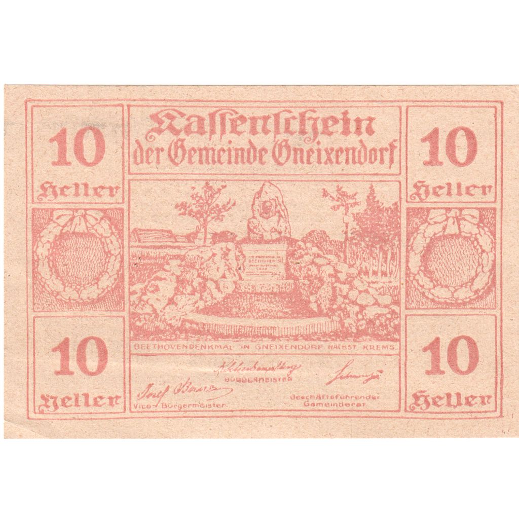 Österreich, Gneixendorf, 10 Heller, 1920-12-31, UNZ-
