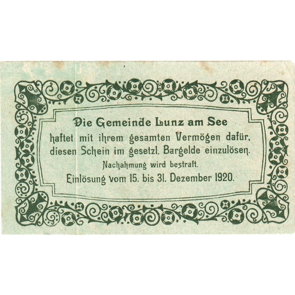 Österreich, Lunz am See, 20 Heller, 1920-12-31, SS