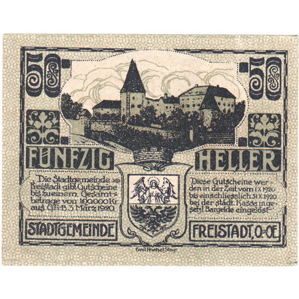Österreich, Freistadt, 50 Heller, 1920-10-31, UNZ-
