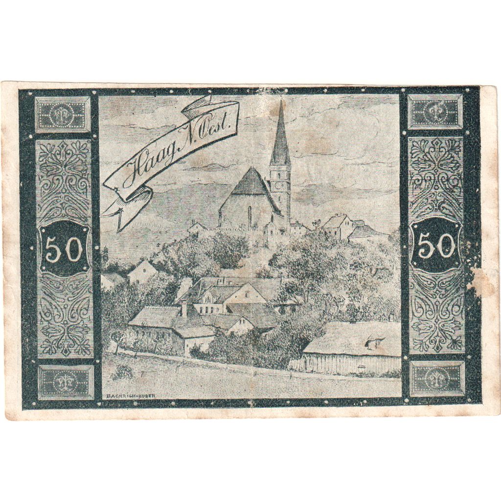 Österreich, Haag, 50 Heller, 1920-12-31, S