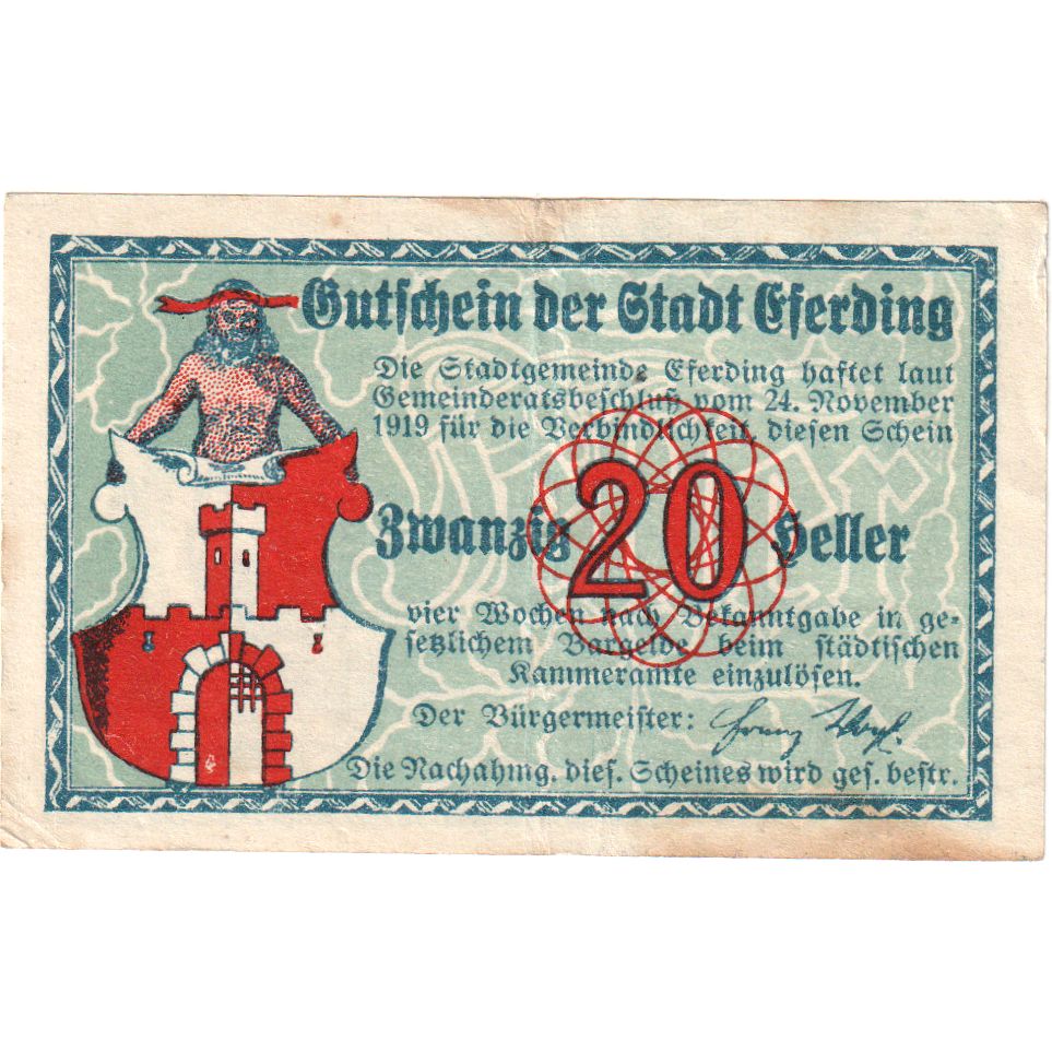 Österreich, Eferding, 20 Heller, SS