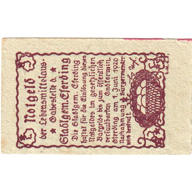 Österreich, Eferding, 15 Heller, 1920-06-01, VZ