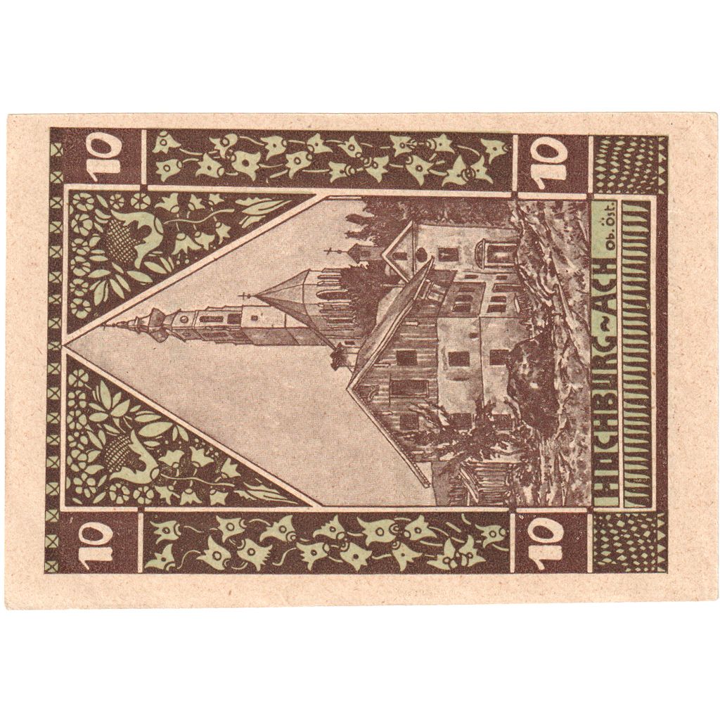 Österreich, Hochburg-Ach, 10 Heller, 1920-12-31, UNZ-
