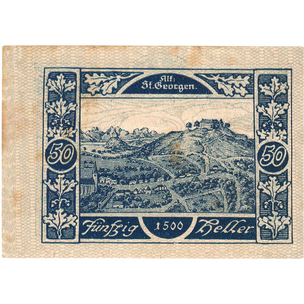 Áustria, St Georgen im Attergau, 50 Heller, AU(50-53)