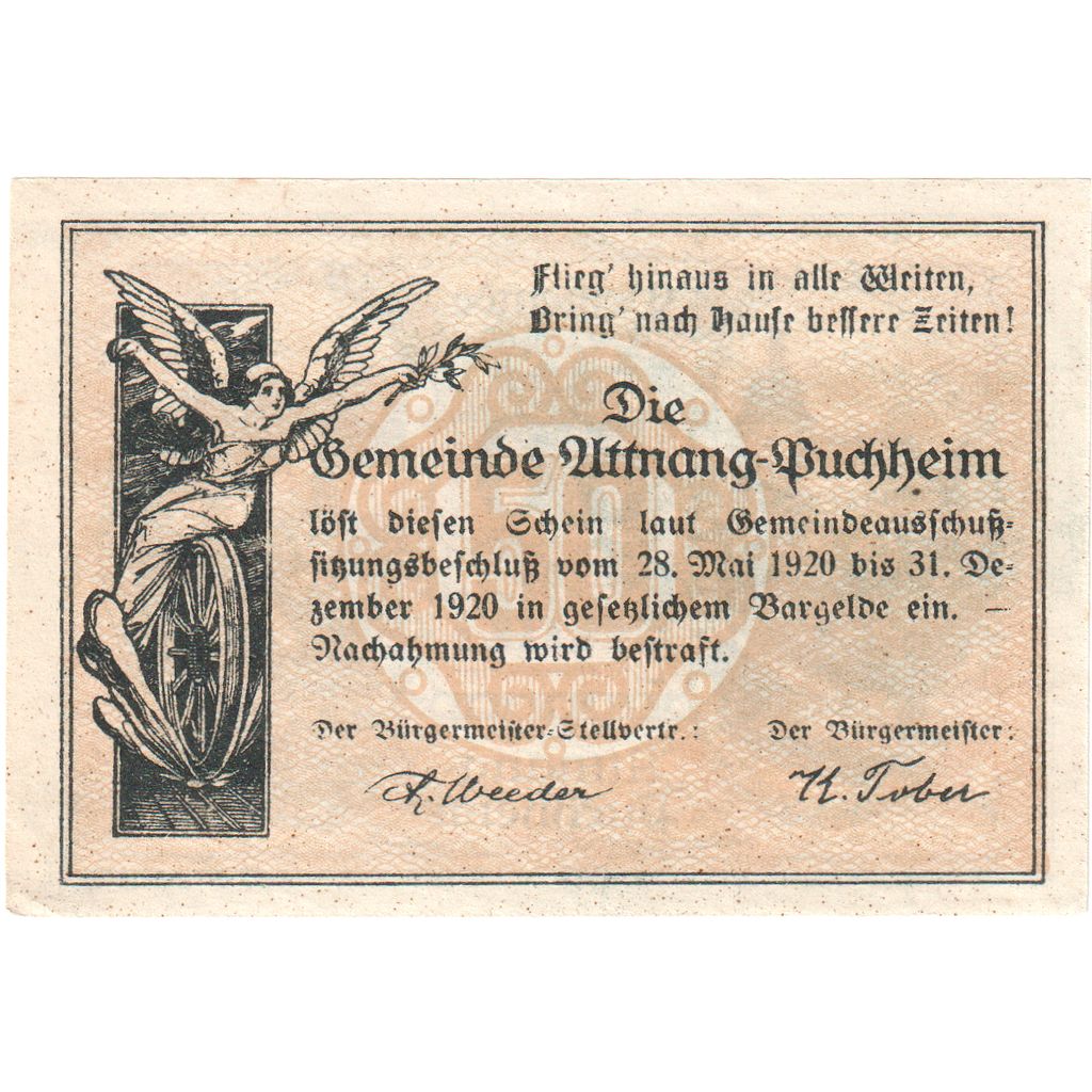 Österreich, Attnang-Puchheim, 50 Heller, 1921-04-30, UNZ-