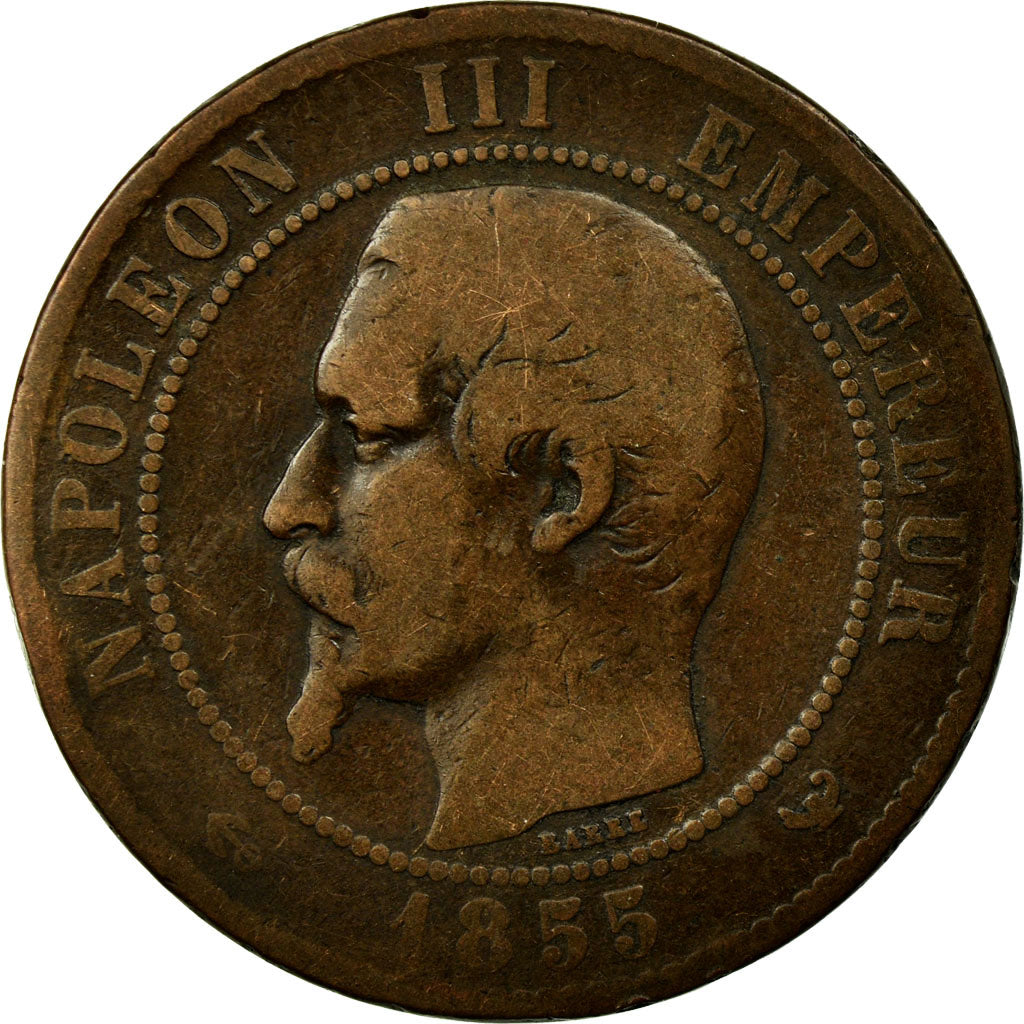 Monnaie, France, Napoleon III, Napoléon III, 10 Centimes, 1855, Lille, TB
