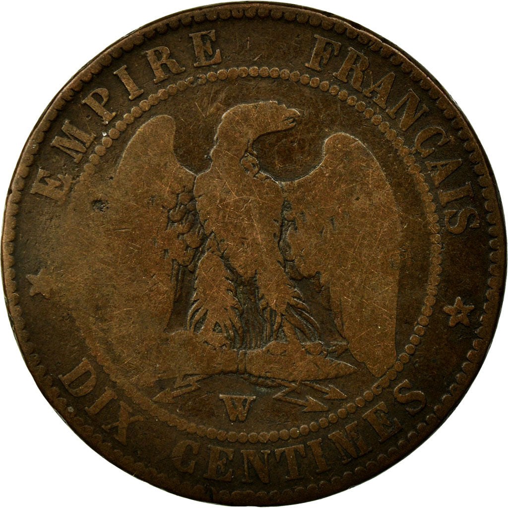 Monnaie, France, Napoleon III, Napoléon III, 10 Centimes, 1855, Lille, TB