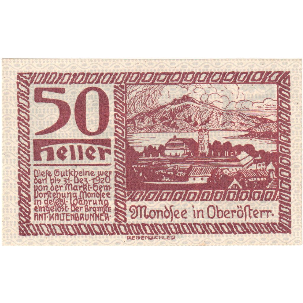 Österreich, Mondsee, 50 Heller, 1920-12-31, UNZ-