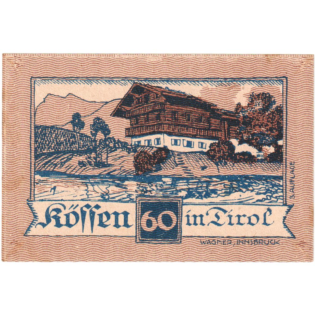 Austria, Kössen, 60 Heller, 1920-12-31, UNC(63)