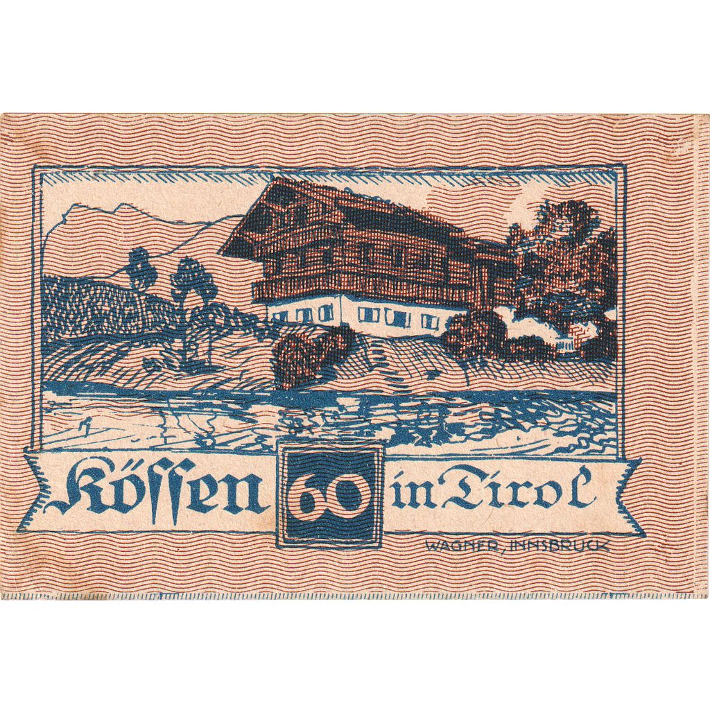 Austria, Kössen, 60 Heller, 1920-12-31, UNC(63)