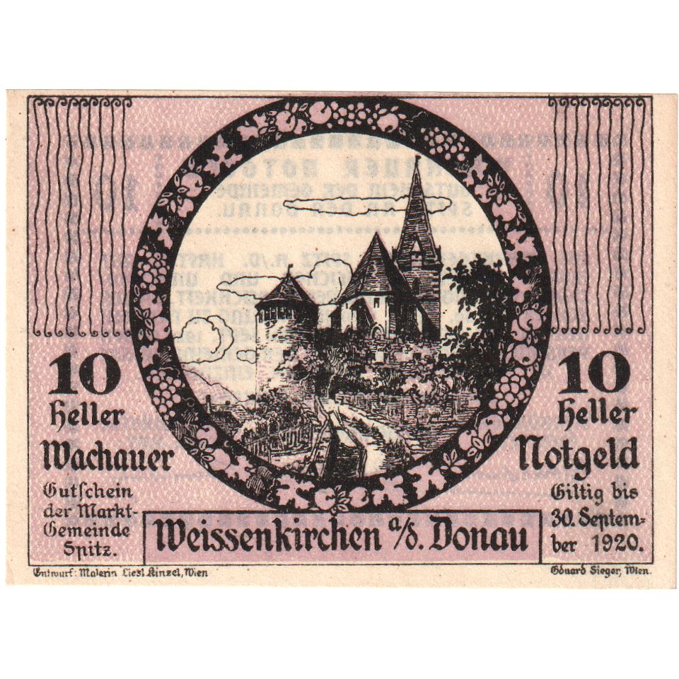 Austria, Weissenkirchen an der Donau, 10 Heller, 1920-09-30, UNC(63)