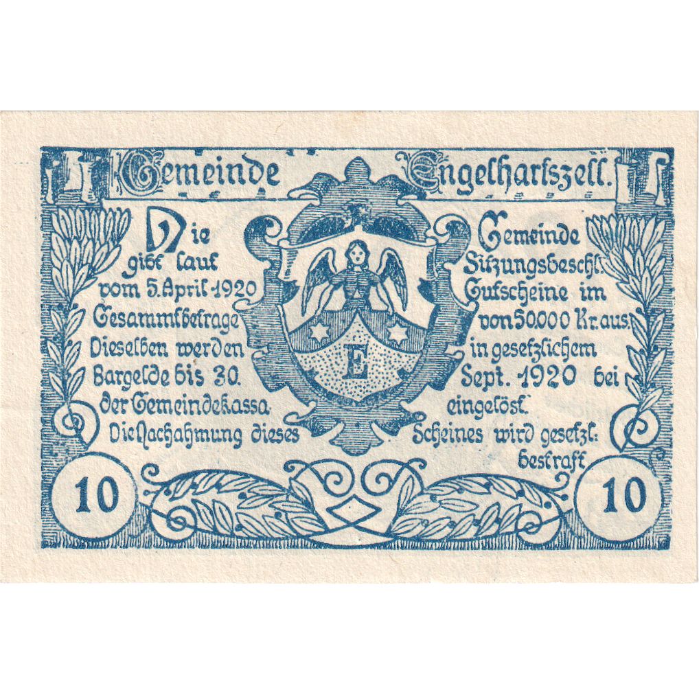 Österreich, Engelhartszell, 10 Heller, 1920-09-30, UNZ-