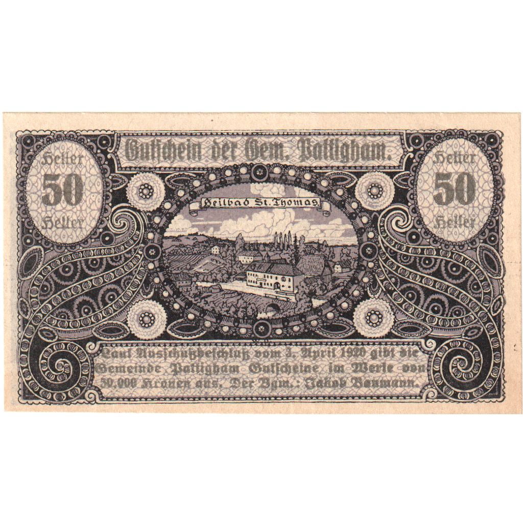 Österreich, St Thomas, 50 Heller, 1920-12-31, UNZ-